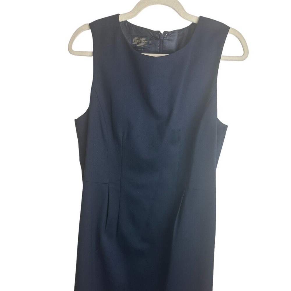 Pendleton Virgin Wool Blend Sleeveless Sheath Dre… - image 1